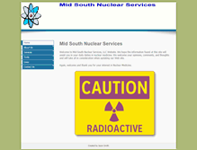 Tablet Screenshot of msnuclearservices.com